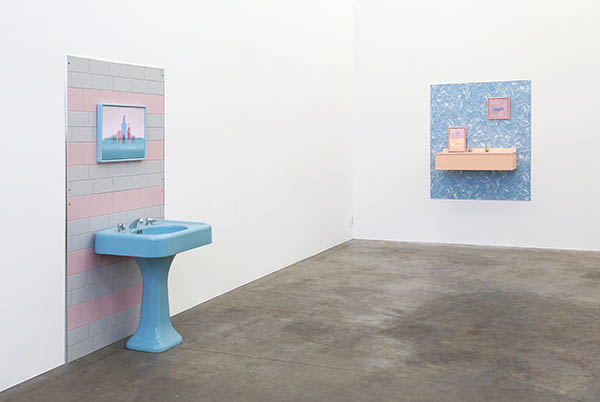 Buxom Blue and Sure & Natural Flesh Blush - installation view