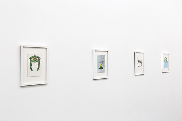 front gallery - installation view - watercolours