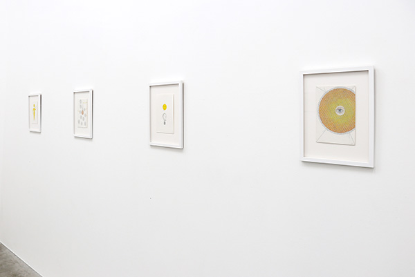 back gallery - installation view - watercolours